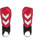 Hummel HML SHIN GUARDS HARD SHELL - pompeian red