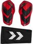 Hummel HML SHIN GUARDS HYPER FIT - poppy red/transparent