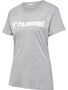 Hummel hmlGO 2.0 LOGO T-SHIRT S/S WOMAN - grey melange