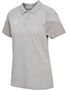Hummel hmlTRAVEL POLO WOMAN - light grey melange