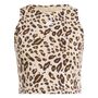 adidas Essentials Animal-Print Crop Tanktop