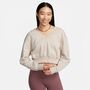 Nike W Nsw Phnx Flc Crop Vneck Pullover