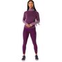 Asics Metarun Mock Neck Ls Top - deep mauve