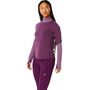 Asics Metarun Mock Neck Ls Top - deep mauve