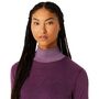 Asics Metarun Mock Neck Ls Top - deep mauve