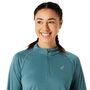 Asics Icon 1/2 Zip Ls Top - foggy teal/pure aqua
