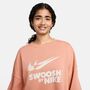 Nike W Nsw Flc Os Crew Gls Sweatshirt