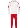 Jako Trainingsanzug Polyester Power mit Kapuze - wei�/rot 