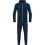 Jako Trainingsanzug Polyester Power mit Kapuze - marine/skyblue 