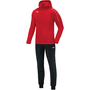 Jako Trainingsanzug Polyester Classico mit Kapuze  - rot 