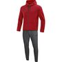 Jako Jogginganzug Premium Basics mit Kapuze - rot meliert 