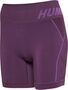 Hummel Hmlte Christel Seamless Shorts - plum perfect/bellflower melan