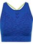 Hummel Hmlmt Leo Seamless Sports Bra - olympian blue/sodalite blue me