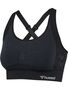 Hummel Hmlmt Shine Seamless Sports Bra - black melange