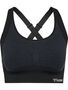 Hummel Hmlmt Shine Seamless Sports Bra - black melange