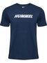 Hummel Hmlelemental Logo Cotton Tee - dress blues