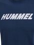 Hummel Hmlelemental Logo Cotton Tee - dress blues