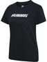 Hummel Hmlelemental Logo Cotton Tee Woman - black