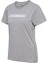 Hummel Hmlelemental Logo Cotton Tee Woman - grey melange