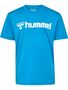 Hummel Hmllogo Jersey S/S Kids - diva blue