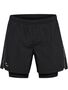 newline Nwlfast 2In1 Zip Pocket Shorts - black