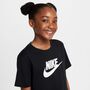 Nike G Nsw Tee Crop Futura Hbr - black