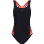 Energetics Da.-Schwimmanzug Nora W - black/red light/aop