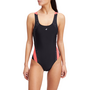 Energetics Da.-Schwimmanzug Nora W - black/red light/aop
