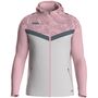 Jako Kapuzenjacke Iconic - soft grey/dusky pink/anthra light