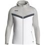 Jako Kapuzenjacke Iconic - wei�/soft grey/anthra light