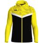 Jako Kapuzenjacke Iconic - schwarz/soft yellow