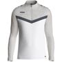 Jako Ziptop Iconic - wei�/soft grey/anthra light