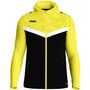 Jako Kapuzenjacke Iconic - schwarz/soft yellow