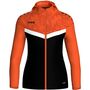 Jako Kapuzenjacke Iconic - schwarz/neonorange