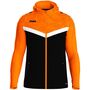 Jako Kapuzenjacke Iconic - schwarz/neonorange