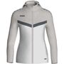Jako Kapuzenjacke Iconic - wei�/soft grey/anthra light