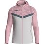 Jako Kapuzenjacke Iconic - soft grey/dusky pink/anthra light