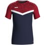 Jako T-Shirt Iconic - marine/chili rot