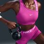 Nike W Np Swoosh Ms Asym Bra - hot fuchsia/white/white