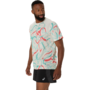 Asics Road All Over Print Ss Top - birch