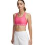 Under Armour Crossback Mid Bra - super pink