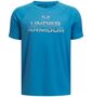 Under Armour Ua Tech Split Wordmark Ss - ether blue