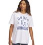 Under Armour Ua Hwt Os Collegiate Ss - white
