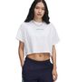 Under Armour Ua W Varsity Mix Hw Ss Crop - white