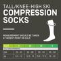 CEP Cep Thermo Socks, Skiing, Tall - black/grey