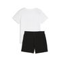 Puma ESS No.1 Logo Tee and Shorts Set PS - weiss