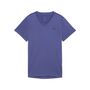 Puma W TAD ESSENTIAL VNECK Tee - blau