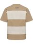 Hummel Hmlloose T-Shirt S/S Bees Stripe - tofu/cornstalk