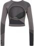Hummel Hmlunity Seamless Crop T-Shirt L/S - blackened pearl