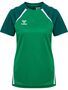 Hummel Hmllead 2.0 Jersey S/S Woman - jelly bean/evergreen